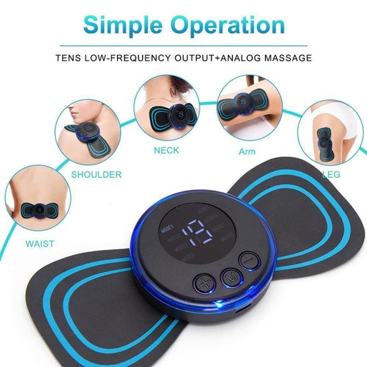 Experience Ultimate Relief with the Mini Massager: 8 Modes &amp; 19 Strength Level